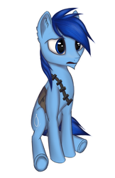 Size: 1200x1848 | Tagged: safe, artist:enkeinn, oc, oc only, oc:p-21, pony, fallout equestria, fallout equestria: project horizons, solo