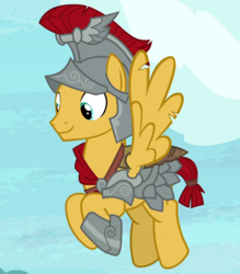 Size: 700x800 | Tagged: safe, screencap, flash magnus, pegasus, pony, g4, shadow play, armor, cropped, flying, male, solo, stallion
