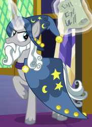 Size: 519x713 | Tagged: safe, screencap, star swirl the bearded, pony, unicorn, g4, shadow play, cropped, magic, male, solo, stallion, telekinesis