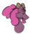 Size: 905x1063 | Tagged: safe, artist:tartsarts, pinkie pie, oc, oc only, oc:tartaurus, moose, pony, g4, antlers, fusion, meme, simple background, transparent background