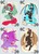 Size: 744x1038 | Tagged: safe, artist:bluekite-falls, artist:sky-railroad, oc, oc:lux arcana, oc:magic meat, oc:midnight delight, oc:shooting star (skygunner), alicorn, bat pony, pegasus, pony, alicorn oc, card game, colored wings, game, gradient hooves, gradient wings, jewelry, long mane, ponified, prance card game