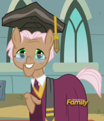 Size: 853x993 | Tagged: safe, screencap, rusty tenure, pony, g4, my little pony: friendship is magic, rock solid friendship, cropped, discovery family logo, solo