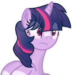 Size: 606x634 | Tagged: safe, artist:xmelodyskyx, twilight sparkle, alicorn, pony, g4, alternate design, alternate hairstyle, eye clipping through hair, female, mare, simple background, solo, transparent background, twilight sparkle (alicorn)