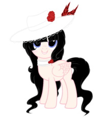 Size: 900x1080 | Tagged: safe, artist:sugarplanets, oc, oc only, pegasus, pony, female, hat, mare, simple background, solo, transparent background