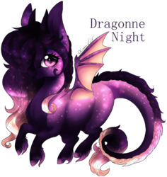Size: 894x949 | Tagged: safe, artist:luuny-luna, oc, oc only, oc:dragonne night, dracony, hybrid, pony, female, mare, simple background, solo, transparent background