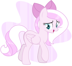 Size: 2074x1894 | Tagged: safe, artist:ponponvector, oc, oc only, pegasus, pony, bow, female, hair bow, mare, simple background, solo, transparent background