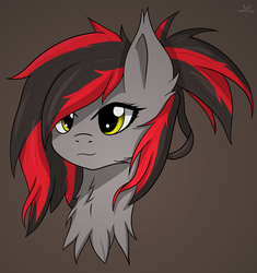 Size: 1563x1665 | Tagged: safe, artist:drarkusss0, oc, oc only, oc:tomoko tanue, pony, bust, solo