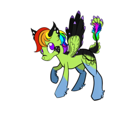 Size: 2000x2000 | Tagged: safe, artist:chelseawest, oc, oc only, original species, pony, high res, male, simple background, solo, transparent background