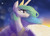 Size: 3008x2160 | Tagged: safe, artist:obsidelle, princess celestia, alicorn, pony, g4, beautiful, dawn, female, high res, mare, profile, smiling, solo, twilight (astronomy)