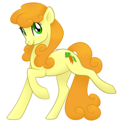 Size: 2000x2000 | Tagged: safe, artist:orcakisses, carrot top, golden harvest, earth pony, pony, g4, female, high res, mare, raised hoof, simple background, solo, transparent background