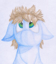 Size: 5200x5928 | Tagged: safe, artist:geljado, oc, oc only, pony, absurd resolution, bust, colored, colored pencil drawing, floppy ears, male, solo, traditional art