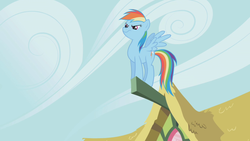 Size: 1280x720 | Tagged: safe, screencap, rainbow dash, pegasus, pony, g4, the ticket master, female, mare, solo