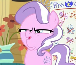 Size: 907x777 | Tagged: safe, screencap, diamond tiara, earth pony, pony, crusaders of the lost mark, g4, season 5, arin hanson face, cropped, double chin, faic, female, great moments in animation, meme origin, solo