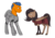 Size: 3508x2480 | Tagged: safe, artist:renniksarts, derpibooru exclusive, oc, oc only, oc:orange kyanite, oc:quillwright, earth pony, pegasus, pony, fallout equestria, :p, armor, couple, fallout equestria: of shadows, fanfic art, female, high res, male, power armor, scribe, scribe robe, silly, simple background, steel ranger, steel ranger scribe, straight, tongue out, white background