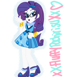 Size: 1024x1229 | Tagged: safe, artist:xxfluffypachirisuxx, rarity, equestria girls, g4, my little pony equestria girls: friendship games, clothes, dress, female, simple background, solo, transparent background