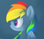 Size: 1800x1600 | Tagged: safe, artist:kemofoo, rainbow dash, pegasus, pony, g4, bust, female, simple background, solo