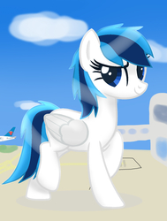 Size: 1043x1379 | Tagged: safe, artist:lywings, pegasus, pony, china southern airlines, female, mare, ponified, solo