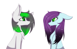 Size: 5562x3560 | Tagged: safe, artist:mimihappy99, oc, oc only, oc:mimi happy, oc:wubsy, earth pony, pony, couple, female, heart eyes, lesbian, mare, shipping, simple background, tongue out, transparent background, wingding eyes