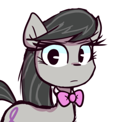 Size: 747x732 | Tagged: safe, artist:lilboulder, octavia melody, earth pony, pony, g4, bowtie, female, looking at you, mare, simple background, solo, white background