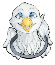 Size: 835x987 | Tagged: safe, artist:kyeacel vanlouisezam, oc, oc only, oc:der, griffon, badge, male, simple background, solo, transparent background