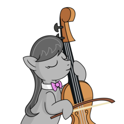 Size: 1000x1000 | Tagged: safe, artist:alexvii, artist:alixnight, derpibooru exclusive, edit, octavia melody, earth pony, pony, g4, cello, colored, female, musical instrument, simple background, solo, white background