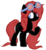 Size: 900x969 | Tagged: safe, artist:sugarplanets, oc, oc only, oc:red potion, earth pony, pony, female, freckles, goggles, mare, red and black oc, simple background, solo, transparent background