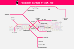 Size: 2691x1774 | Tagged: safe, artist:eddoeditya28, friendship express, map, railroad, train, transportation