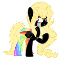 Size: 1024x965 | Tagged: safe, artist:sugarplanets, oc, oc only, oc:rainbow tears, pegasus, pony, colored wings, female, mare, multicolored wings, solo, watermark