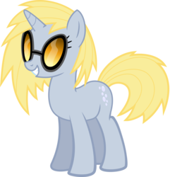 Size: 3857x4000 | Tagged: safe, artist:namelesshero2222, derpy hooves, dj pon-3, vinyl scratch, pony, unicorn, g4, female, high res, mare, palette swap, recolor, simple background, solo, transparent background, vector