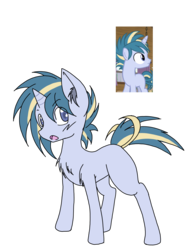 Size: 3024x4032 | Tagged: safe, artist:steelsoul, skeedaddle, pony, unicorn, g4, marks and recreation, colored pupils, colt, male, simple background, transparent background, two toned mane