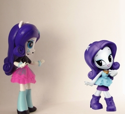 Size: 891x812 | Tagged: safe, artist:whatthehell!?, rarity, equestria girls, g4, clothes, doll, equestria girls minis, irl, jewelry, photo, shoes, skirt, toy, ultra minis