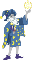 Size: 3000x5699 | Tagged: safe, artist:cloudy glow, star swirl the bearded, equestria girls, g4, my little pony equestria girls: better together, star crossed, beard, book, clothes, facial hair, hat, male, simple background, smiling, solo, transparent background, wizard, wizard hat