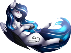 Size: 3444x2542 | Tagged: safe, artist:mauuwde, oc, oc only, oc:marie pixel, pegasus, pony, colored wings, female, high res, mare, multicolored wings, simple background, solo, transparent background