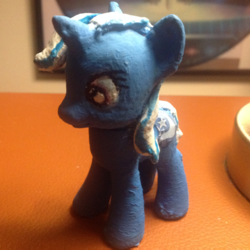 Size: 1813x1815 | Tagged: safe, artist:grapefruitface1, trixie, pony, unicorn, g4, customized toy, female, figure, irl, mare, painted, photo, solo, toy