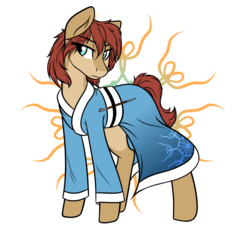 Size: 1504x1376 | Tagged: safe, artist:snowpaca, oc, oc only, oc:ruby noi, earth pony, pony, clothes, kimono (clothing), kiseru, pipe, simple background, transparent background