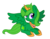 Size: 1547x1200 | Tagged: safe, artist:limedreaming, artist:wavecipher, oc, oc only, oc:lime dream, alicorn, pony, alicorn oc, crown, freckles, green fur, horn, jewelry, looking at you, purple eyes, regalia, simple background, sitting, spread wings, transparent background, wings