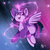 Size: 1000x1000 | Tagged: safe, artist:napstamuse, twilight sparkle, alicorn, pony, g4, female, glowing horn, horn, magic, magic aura, solo, spread wings, twilight sparkle (alicorn), wings