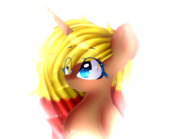 Size: 1024x814 | Tagged: safe, artist:anasflow, oc, oc only, pony, unicorn, bust, female, light, mare, portrait, solo