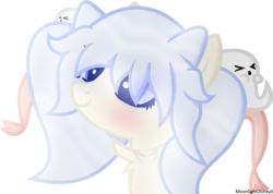 Size: 861x612 | Tagged: safe, artist:thatonefluffs, oc, oc only, oc:peeka boo, ghost, pony, base used, bust, female, mare, portrait, simple background, solo, transparent background