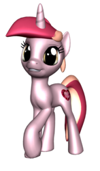 Size: 857x1459 | Tagged: safe, artist:ilucky7, oc, oc only, oc:amity, pony, unicorn, 3d, female, mare, simple background, solo, transparent background