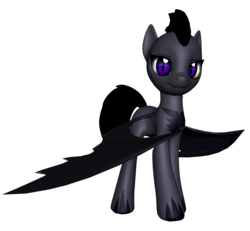 Size: 1625x1500 | Tagged: safe, artist:ilucky7, oc, oc only, oc:kyanite, dracony, hybrid, 3d, female, simple background, solo, transparent background