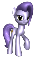 Size: 890x1471 | Tagged: safe, artist:ilucky7, oc, oc only, oc:chaucer, earth pony, pony, 3d, female, mare, simple background, solo, transparent background