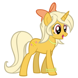 Size: 5264x5272 | Tagged: safe, artist:3luk, oc, oc only, oc:joanilina, pony, unicorn, absurd resolution, bow, female, hair bow, mare, simple background, solo, transparent background, vector