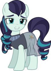 Size: 1821x2561 | Tagged: safe, artist:frownfactory, coloratura, earth pony, pony, g4, the mane attraction, .svg available, clothes, female, looking at you, mare, rara, simple background, solo, svg, transparent background, vector