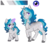 Size: 3269x2813 | Tagged: safe, artist:askbubblelee, oc, oc only, oc:bubble lee, pony, unicorn, alternate universe, body freckles, female, freckles, high res, magic, mare, raised hoof, reference sheet, scar, show accurate, simple background, smiling, solo, willowverse