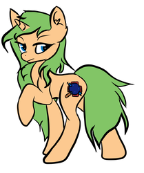 Size: 8373x10000 | Tagged: safe, artist:obnoxiousbugfag, oc, oc only, oc:verita white, pony, unicorn, absurd resolution, colored, cutie mark, dangerously high res, female, flat colors, mare, simple background, solo, transparent background