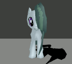 Size: 320x284 | Tagged: safe, artist:fillerartist, marble pie, earth pony, pony, g4, 3d, animated, blender, female, low poly, solo, style emulation