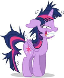 Size: 3500x4260 | Tagged: safe, artist:tomfraggle, twilight sparkle, alicorn, pony, g4, lesson zero, crazy face, faic, female, horn, insanity, mare, simple background, solo, transparent background, twilight snapple, twilight sparkle (alicorn), vector, wings