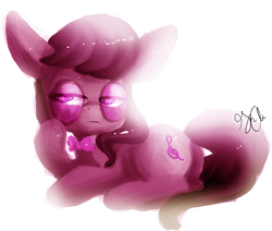 Size: 4578x3874 | Tagged: dead source, safe, artist:shellielle, octavia melody, earth pony, pony, g4, female, lidded eyes, mare, simple background, solo, sunglasses, white background