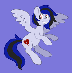 Size: 1242x1265 | Tagged: safe, artist:flutterflower, artist:starflutterfly, oc, oc only, pegasus, pony, flying, simple background, smiling, solo